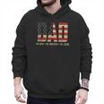 Dad Protector Hero Legend USA Flag Dad Father's Day Men Hoodie