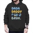 Dada Daddy Dad Bruh Fathers Day Blue Dog Men Hoodie