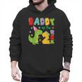 Daddy Of The Two Rex 2Nd Birthday Boy Dinosaur T-Rex Men Hoodie