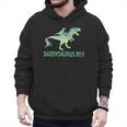DaddysaurusRex Dinosaur Daddy Saurus Dad 2 Two Kids Dino Men Hoodie