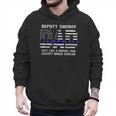 Deputy Sheriff Dad Much Cooler Fathers Day Thin Blue Line Men Hoodie