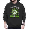 Dogs And Weed Dad Mom Dog Lover Cannabis Marijuana For Men Women Men Hoodie
