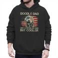 Doodle Dad Goldendoodle Regular Dad But Cooler American Flag Men Hoodie