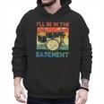 Drumming Basement Drum Set Drummer Rock Dad Grandpa Men Hoodie