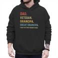 Fathers Day Dad Veteran Grandpa Great Grandpa Men Hoodie