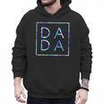 Father's Day For New Dad Dada Him Papa Tie Dye Dada Small Men Hoodie