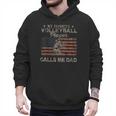 My Favorite Volleyball Player Calls Me Dad USA Flag Men Hoodie My Favorite Volleyball Player Calls Me Dad USA Flag Men Hoodie