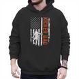 Football Kicker Dad Of A Football Kicker Father US Flag Men Hoodie