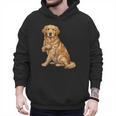 Golden Retriever I Love Dad Dog Dad Father's Day Men Hoodie