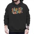 Groovy Daddy Birthday Party Peace Sign Dad 60s 70s Hippie Men Hoodie