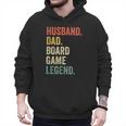 Husband Dad Board Game Night Legend Father Vintage Men Hoodie