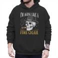 I'm Aging Like a Fine Cigar Skull Dad Retro Adult Men Hoodie