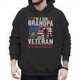 I'm A Dad Grandpa And Veteran Retro Papa Grandpa Men Hoodie