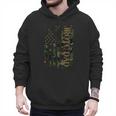 JROTC Dad United States Distressed Camo w US Flag Men Hoodie