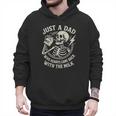 Just A Dad Who Always Came Back Skeleton Fathers Day Men Hoodie