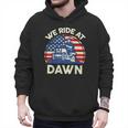 Lawn Mowing We Ride At Dawn Father Day Care Mower Dad Men Hoodie