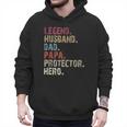 Legend Husband Dad Papa Protector Hero For Dad Men Hoodie