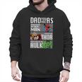 Marvel Father's Day Spider-Man Thor Hulk Dad Attributes Men Hoodie