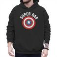Marvel Father's Day Super Dad Captain America Shield Men Hoodie