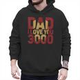 Marvel Iron Man Dad I Love You 3000 Text Fill Father's Day Small Men Hoodie Marvel Iron Man Dad I Love You 3000 Text Fill Father's Day Small Men Hoodie
