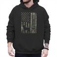 Mini Bernedoodle Dad Camo USA Flag DESIGN ON BACK Men Hoodie
