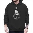 Moon And Astronaut Dad And Baby Space For Father's Day Men Hoodie