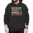 Nerdy Dads Build Character Retro Fathers Day Daddy Papa Men Men Hoodie