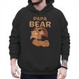 Papa Bear Bears Animal Pun Lover Dad Father Daddy Father's Men Hoodie