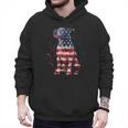 Patriotic Pitbull American Flag 4th Of July Dog Pitbull Dad Men Hoodie