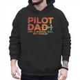 Pilot Dad Art For Men Father Aviation Airplane Pilot Men Hoodie