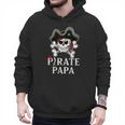 Pirate Papa Costume Jolly Roger Crossbones Pirate Dad Men Hoodie