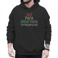 Promoted To Great Papa 2024 Fathers Day First Time Dad Men Hoodie
