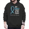 Prostate Cancer Awareness Light Blue Ribbon Dad Survivor Men Hoodie