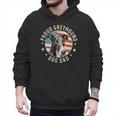 Proud Greyhound Dad American Flag Patriotic Greyhound Dad Men Hoodie