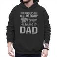 Proud Us Military Dad Father's Day For Dad Grandpa Veteran Men Hoodie
