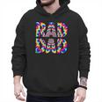 Rad Dad Trippy Hippie Tie-Dye Rainbow 70s Vibes Novelty Men Hoodie
