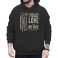 I Really Love It When My Wife Lets Me Go Hunting Dad Men Hoodie