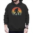 Retro Vintage Bigfoot Dad Fathers Day Father Son Matching Men Hoodie