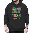 Rockin' Since 1986 Vintage Rockstar 40th Birthday Mom Dad 40 Men Hoodie Rockin' Since 1986 Vintage Rockstar 40th Birthday Mom Dad 40 Men Hoodie
