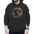 Rottie Dog Mom Dad 'Merica Rottweiler Men Hoodie