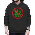 Say No Cannabis Anti-Marijuana Retro Weed Parent Dad Mom Men Hoodie
