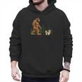 Shih Tzu Bigfoot Dog Walking Mom Dad Kids Men Hoodie