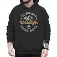 Support Wildlife Raise Boys Parent Mom & Dad Men Hoodie