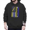 T21 Dad American Flag Down Syndrome Awareness Men Hoodie