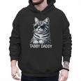 Tabby Daddy Cat Dad Graphic Grey Tabby Cat Lover Men Hoodie