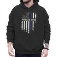 Thin Blue Line Proud Dad Police Family T-Shirt Men Hoodie