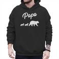 Twin Dad Papa Bear Two Cubs 2 Kids Men Hoodie