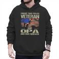 I Have Two Titles Veteran And Opa Dad Papa Grandpa Men Hoodie
