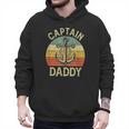 Vintage Captain Daddy Boat Pontoon Dad Fishing Sailor Anchor Men Hoodie