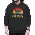 Vintage Cat Daddy Cat Lover Cat Dad Fathers Men Hoodie